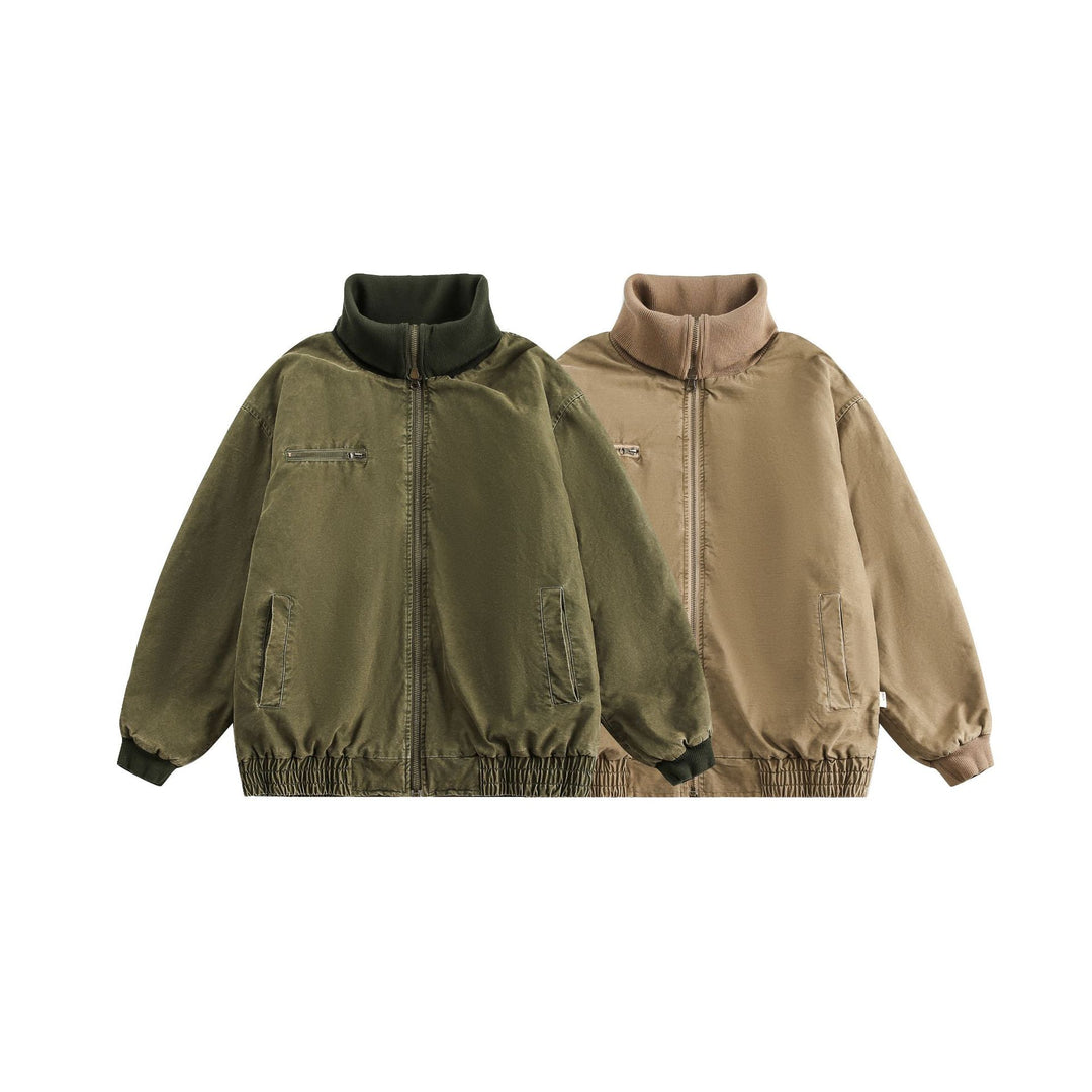 Unisex Oversize-Bomberjacke mit hohem Rippkragen und elastischem Saum Shop Nory