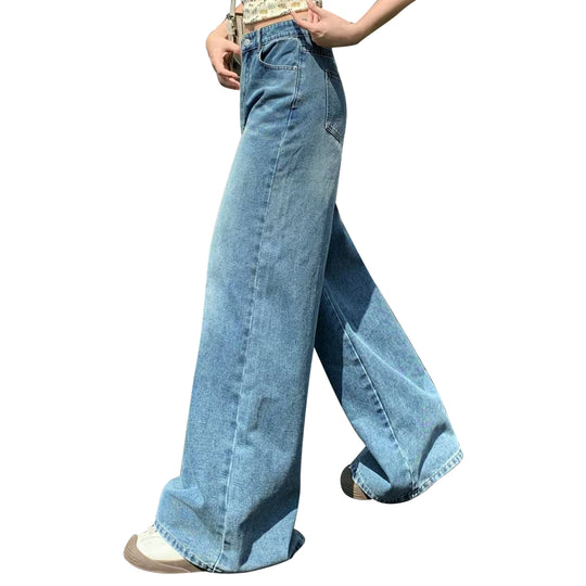 Damen Extraweite High-Waist Palazzo-Jeans aus Denim Shop Nory