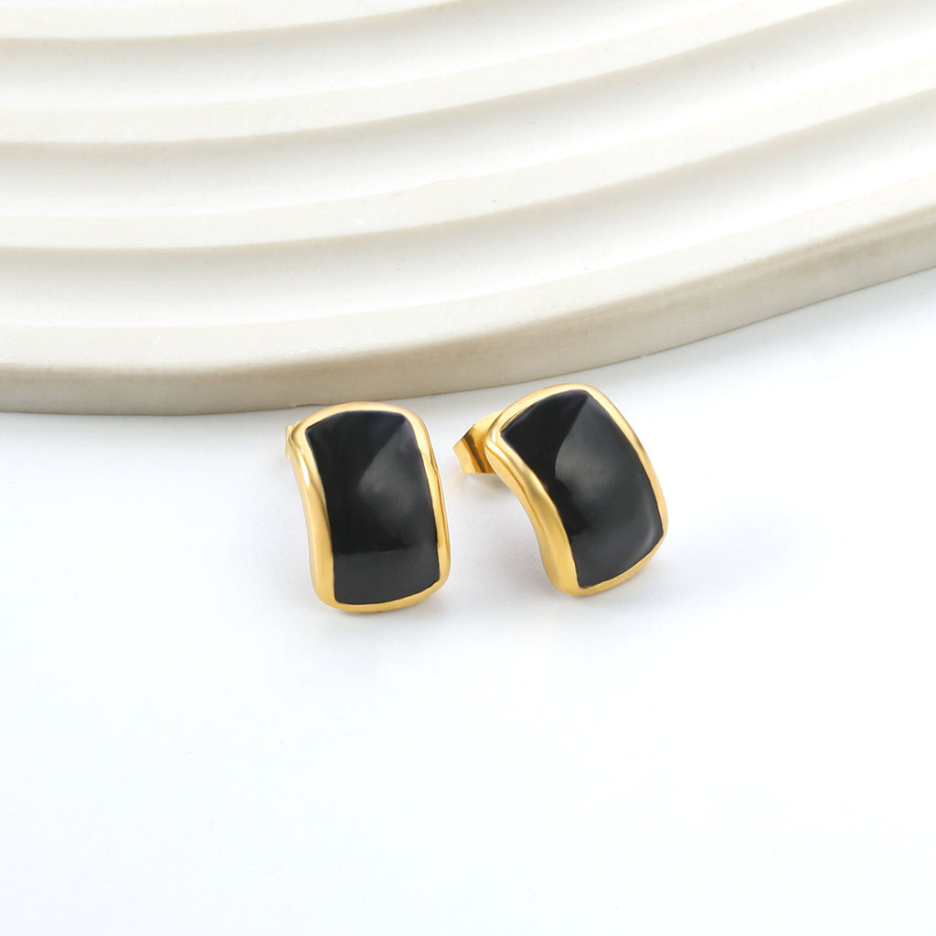 Damen Ohrstecker mit edlem Design aus goldplattiertem Edelstahl Shop Nory