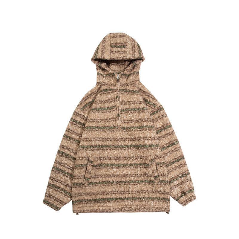 Unisex Strick-Hoodie im Oversize‑Cut mit halbem Reißverschluss Shop Nory