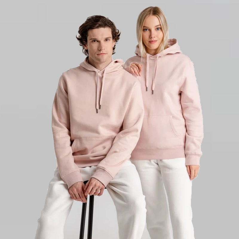 Unisex nan minimalistischer Heavyweight Kapuzenpullover aus French‑Terry mit verdeckter Kängurutasche und schmaler Silhouette Shop Nory