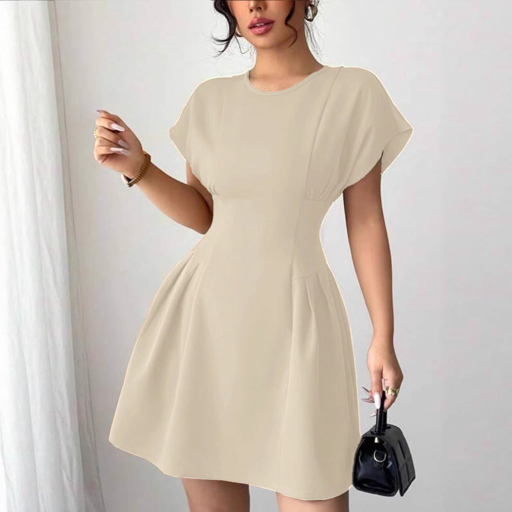 Damen Wickelkleid mit elegantem Schnitt und fließendem Rock