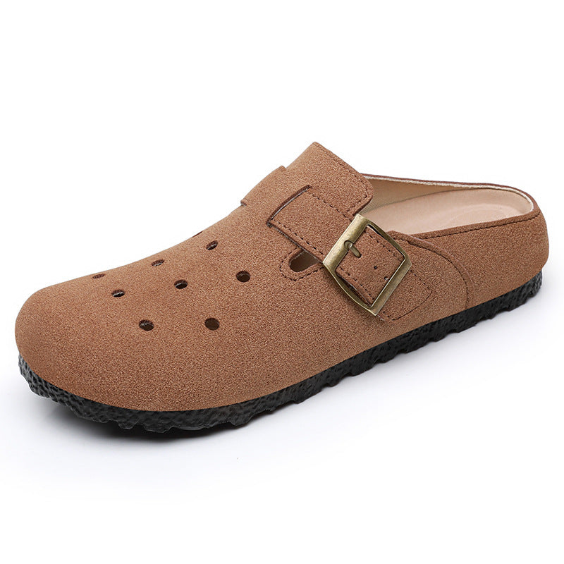 Damen Komfortable Clogs mit verstellbarem Riemen Shopnory