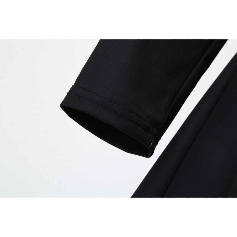 Damen Festliches A-Linien-Kleid mit Weihnachtsprint, Langarm und ausgestelltem Rock Shop Nory