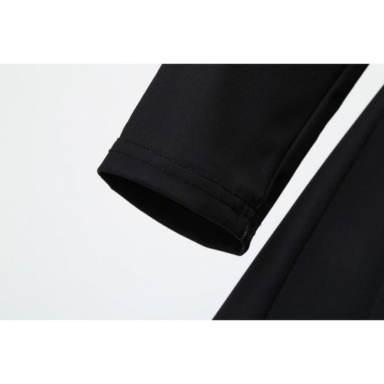 Damen Festliches A-Linien-Kleid mit Weihnachtsprint, Langarm und ausgestelltem Rock Shop Nory