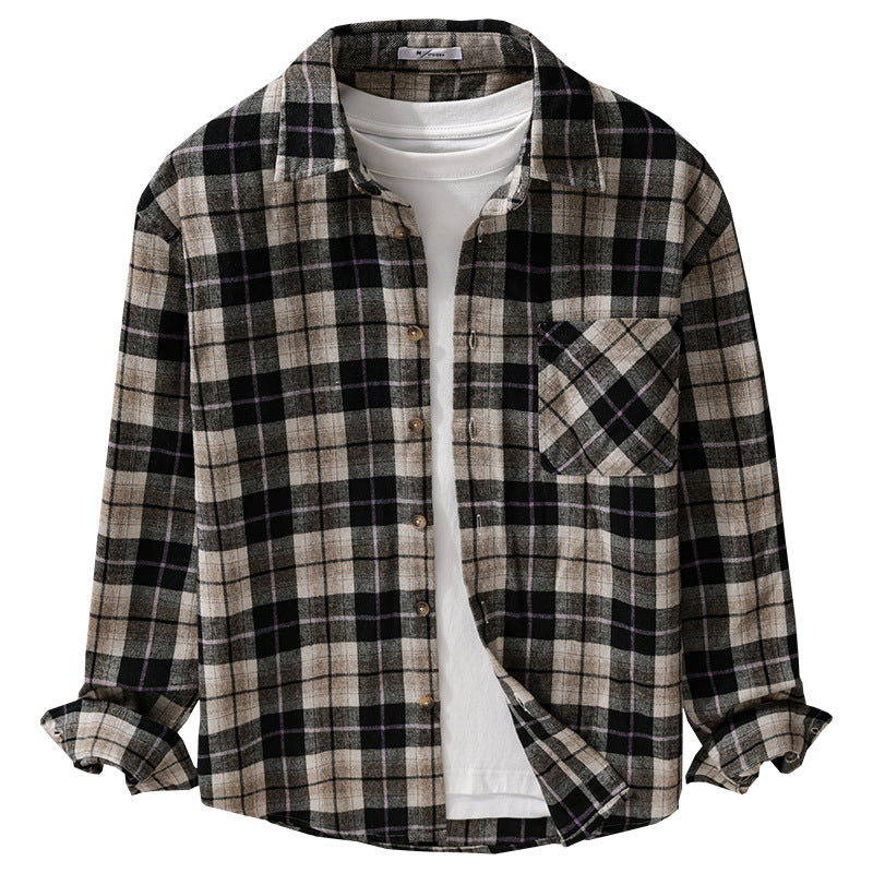 Herren Karo‑Flanell Überhemd Shop Nory