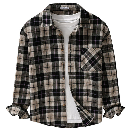 Herren Karo‑Flanell Überhemd Shop Nory