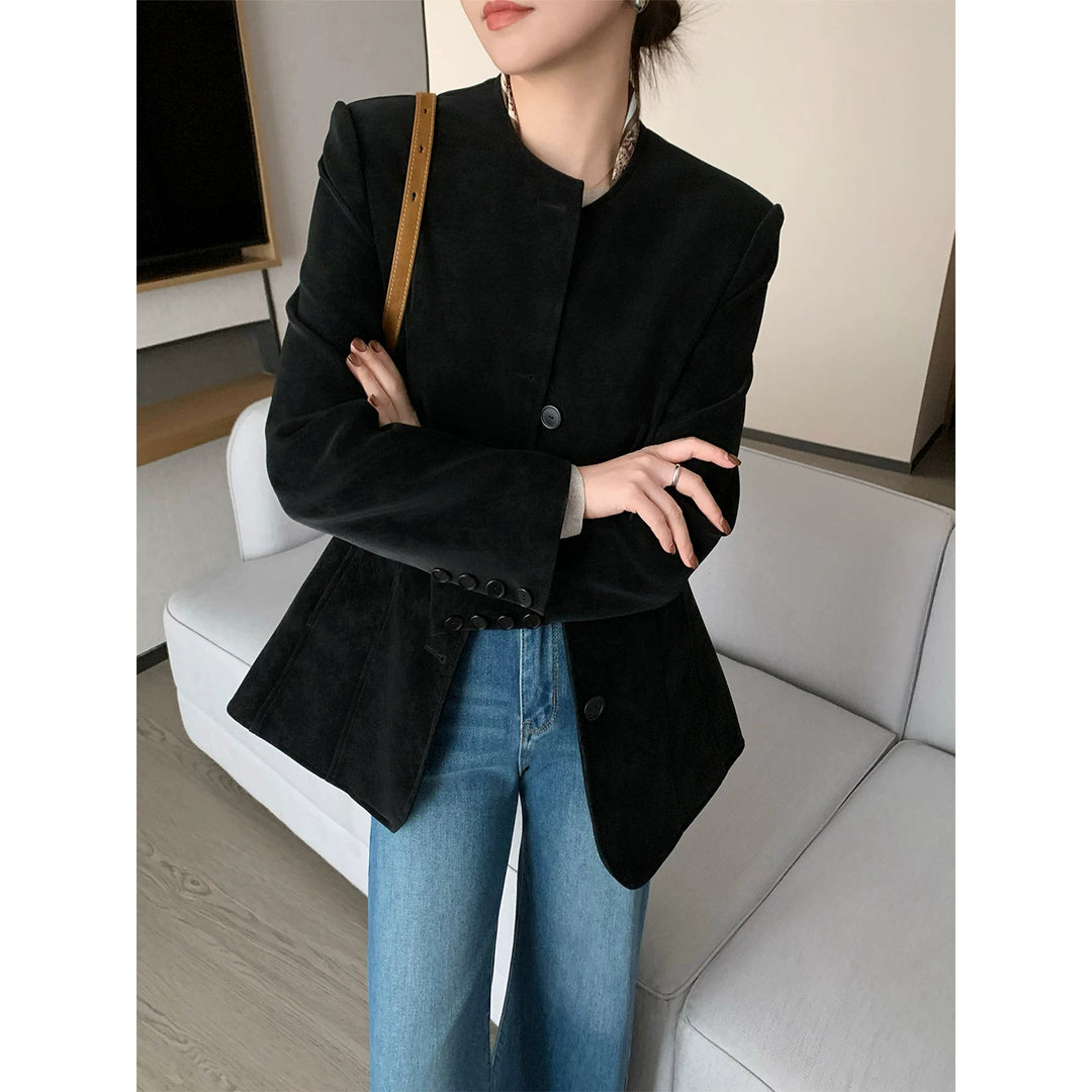 Damen Modischer Blazer mit strukturiertem Design Shop Nory