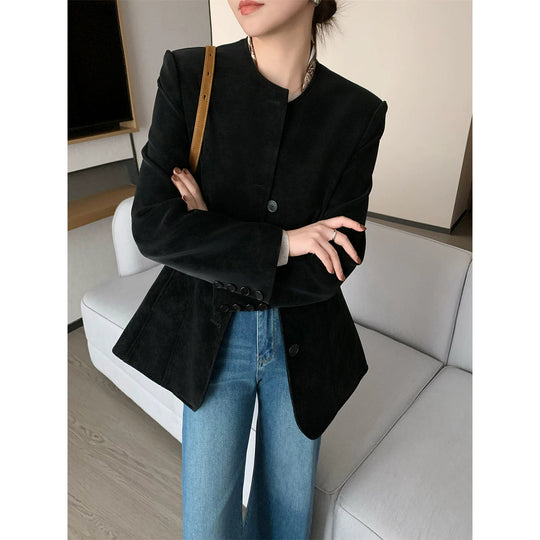 Damen Modischer Blazer mit strukturiertem Design Shop Nory