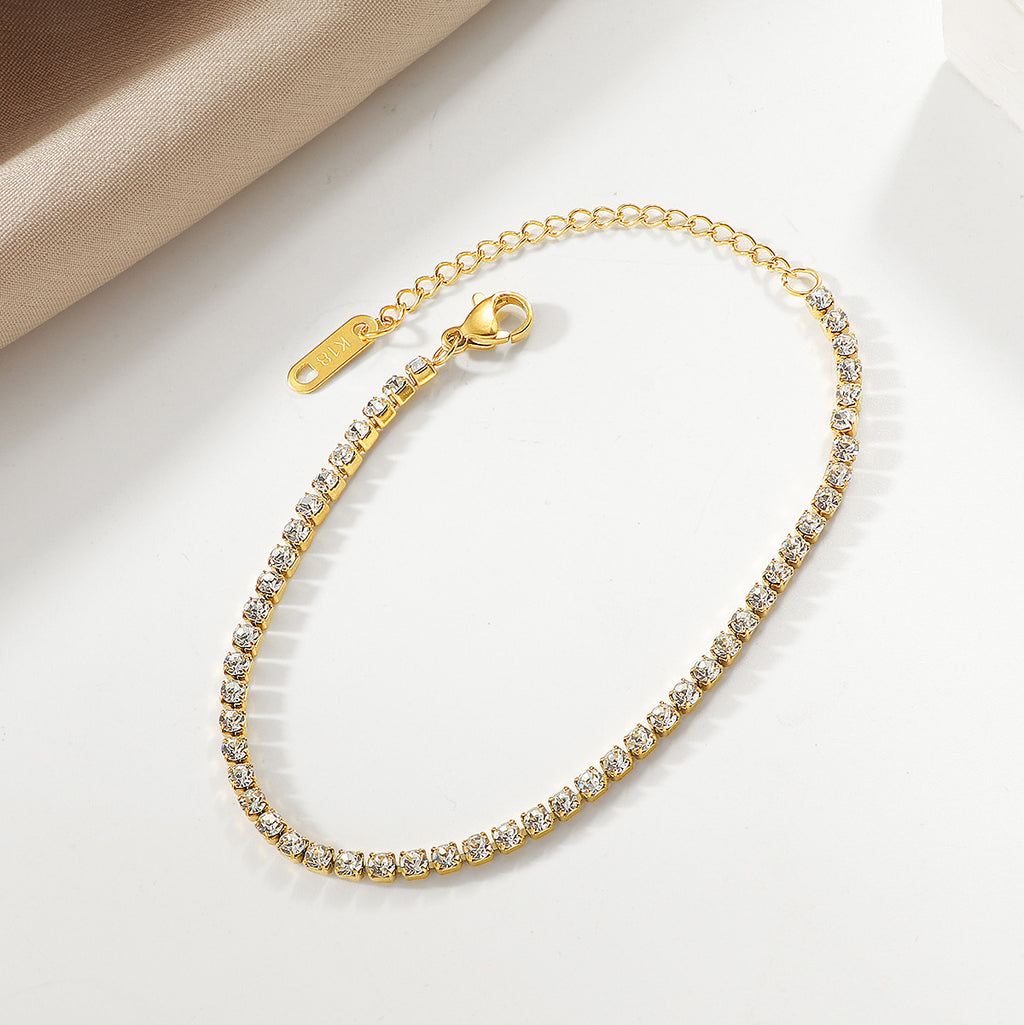 Damen Glitzernde Kristall Akzent Armband Shop Nory