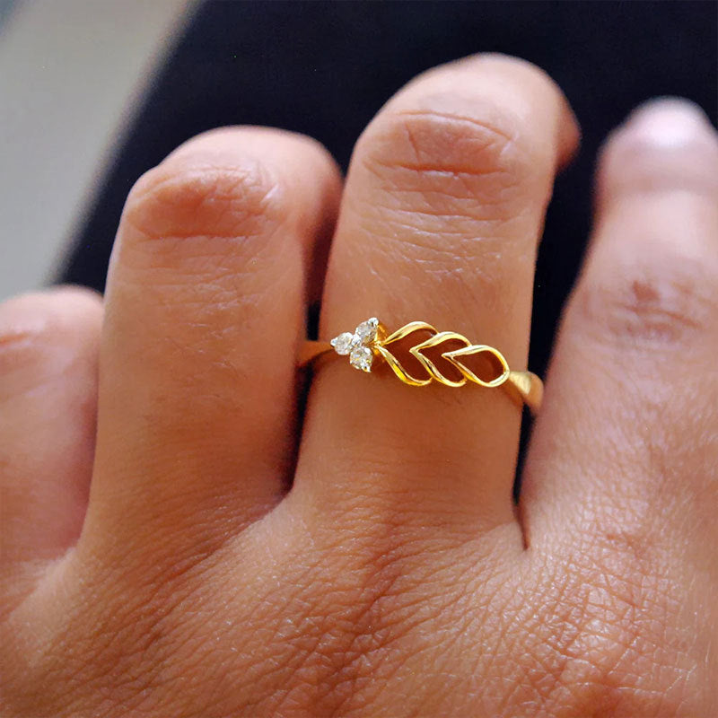 Damen Schmuckring mit floralem Design Shop Nory