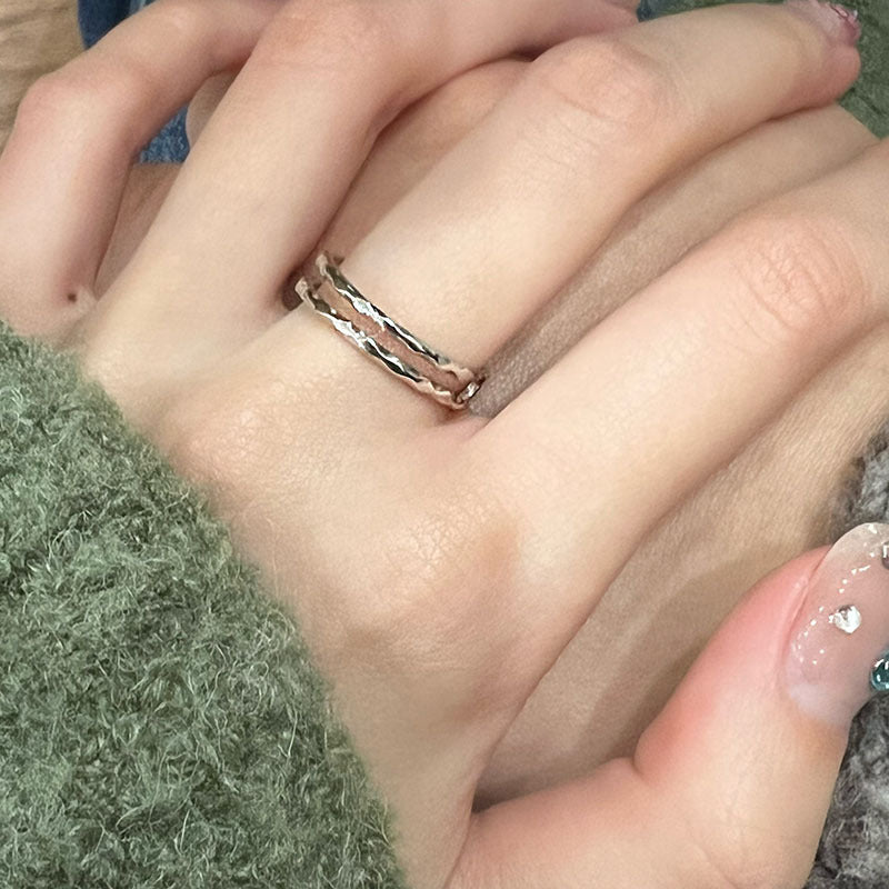 Damen filigraner Silberring mit elegantem Flechtmuster Shop Nory