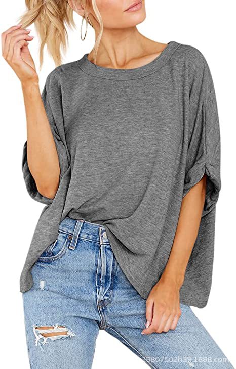 Damen lässiges Oversized T-Shirt