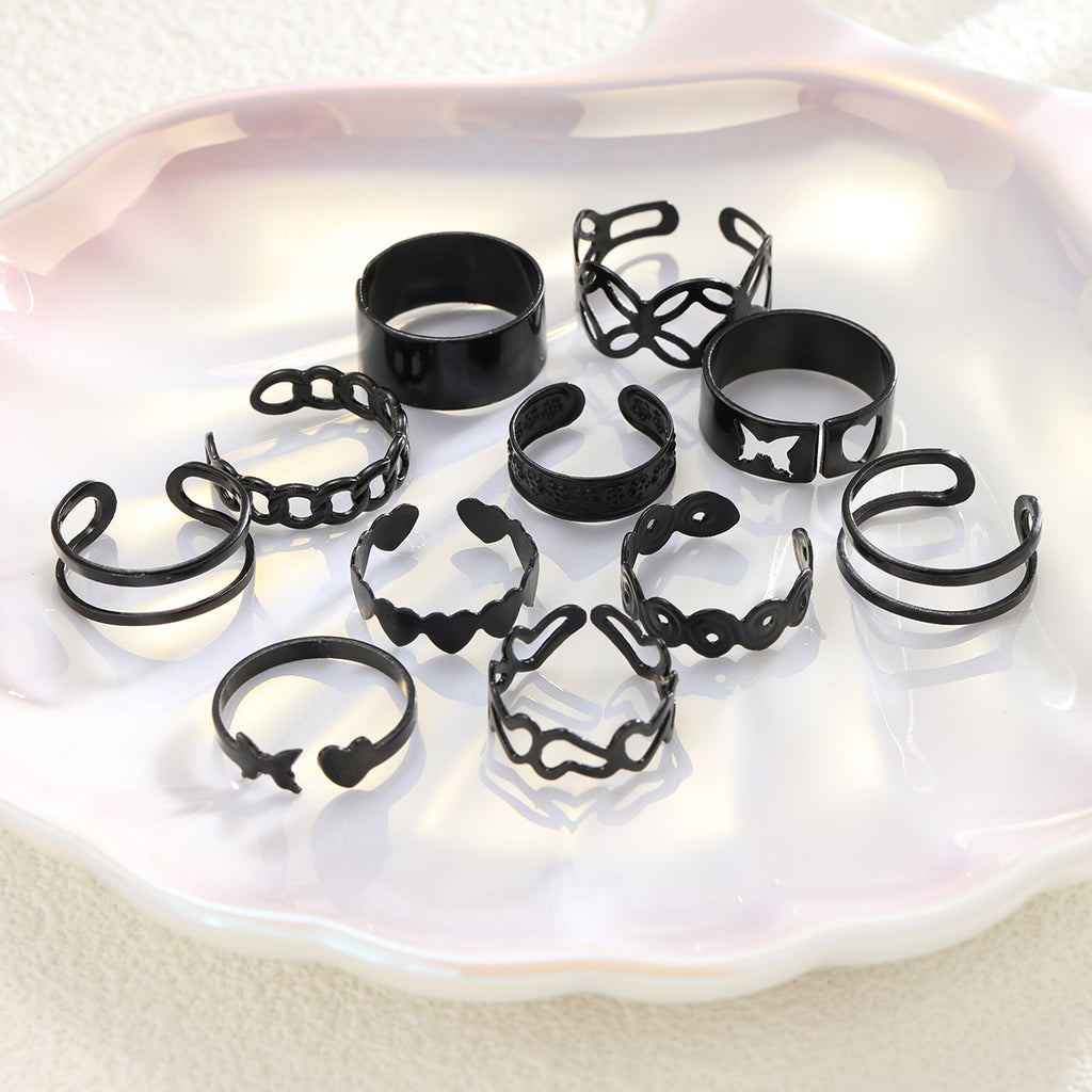 Damen Ring-Set mit kreativen, skulpturalen Designs Shop Nory