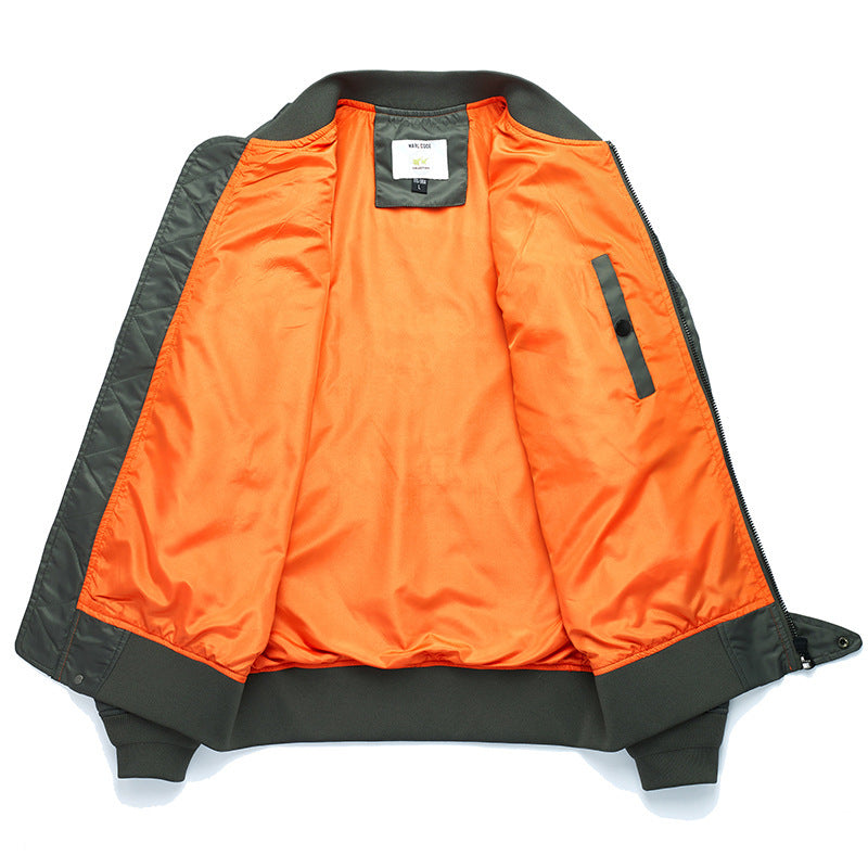 Herren Bomberjacke Pilotenblouson mit gestickten Fliegerapplikationen und windabweisendem Nylon Shop Nory