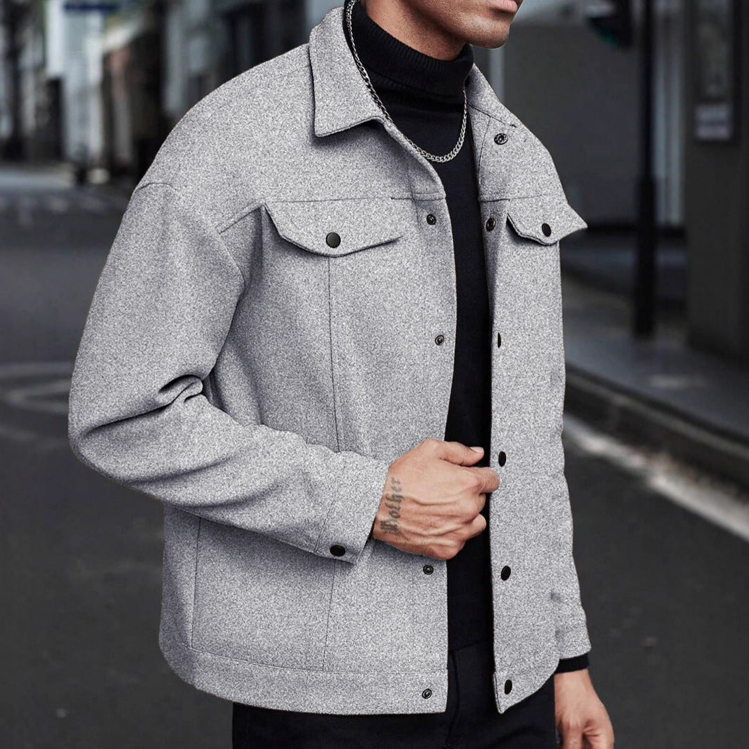 Herren moderne Freizeitjacke im lässigen Schnitt