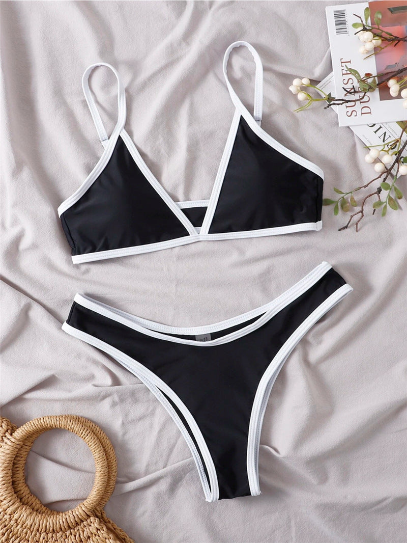 Damen Triangel-Bikini mit eleganter Naht und sportlichem Schnitt