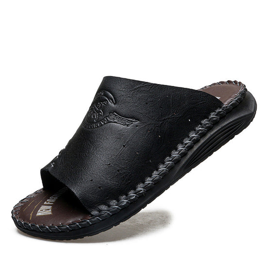 Herren Komfortable und atmungsaktive Ledersandalen