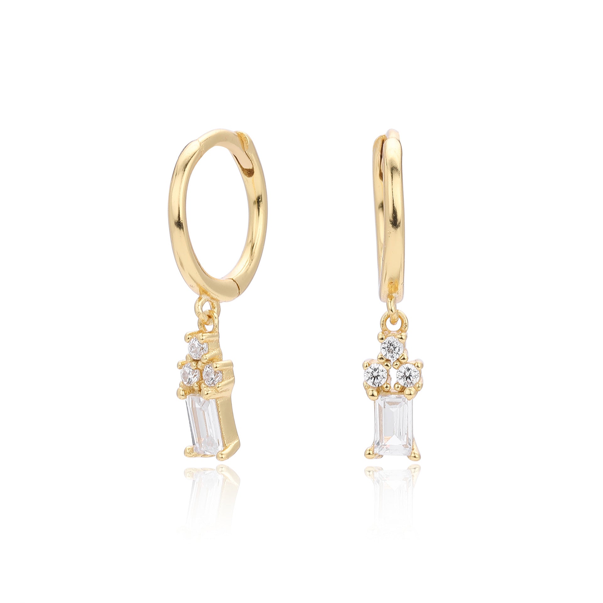 Damen Ohrhänger mit luxuriösen Zirkonen und hochwertigem 925 Sterling Silber Shop Nory