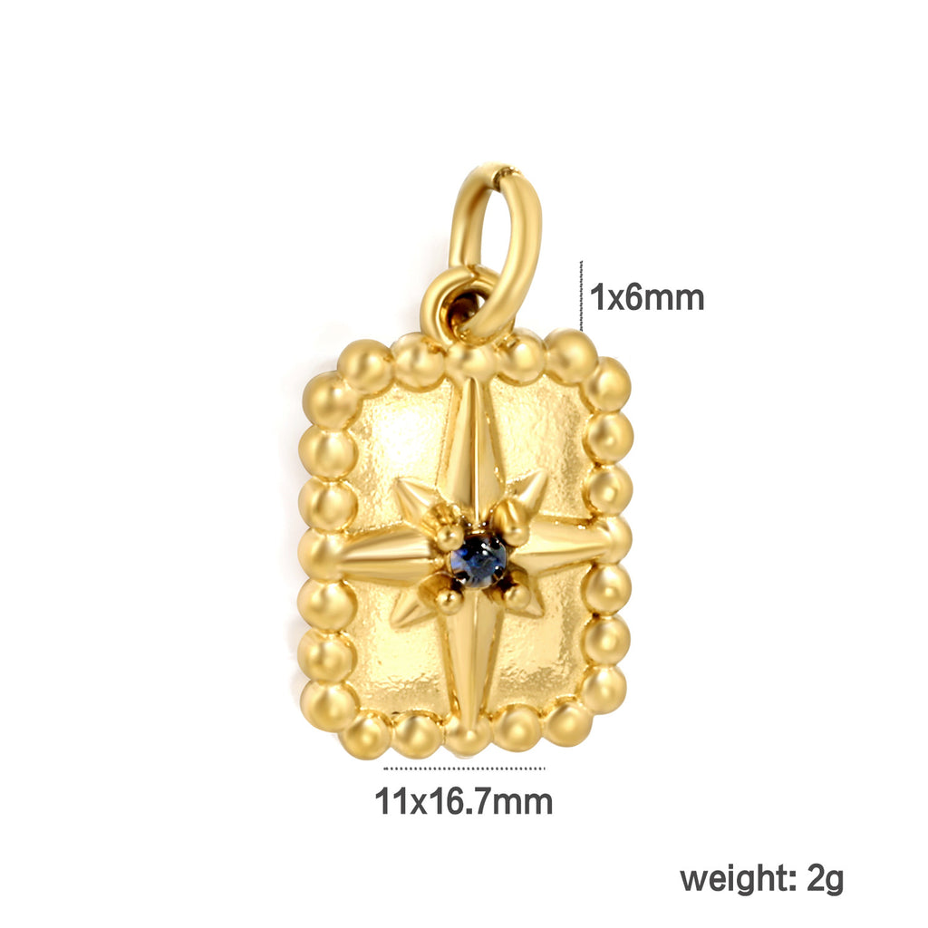 Damen hochwertiger Muschelanhänger aus goldplattiertem Edelstahl Shop Nory