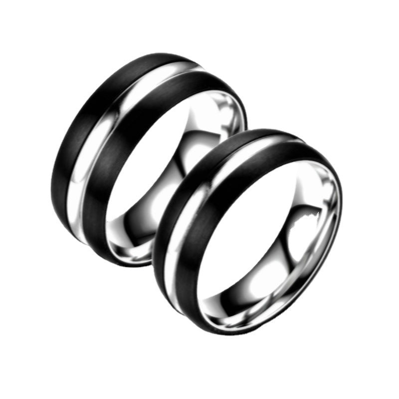 Herren Ring mit glänzenden und matten Oberflächenstrukturen Shop Nory