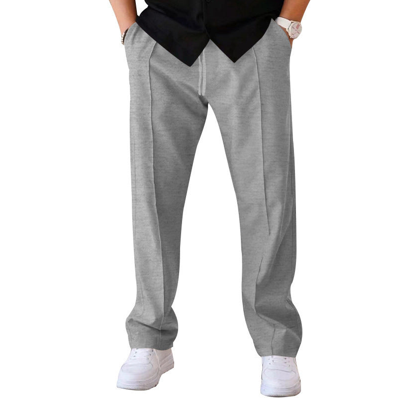 Herren nan Jogginghose in Chino-Optik mit Bügelfalte und Tunnelzug