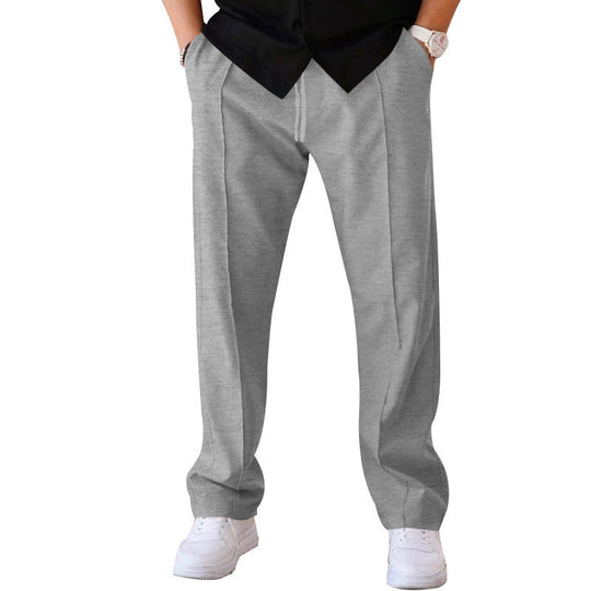 Herren nan Jogginghose in Chino-Optik mit Bügelfalte und Tunnelzug