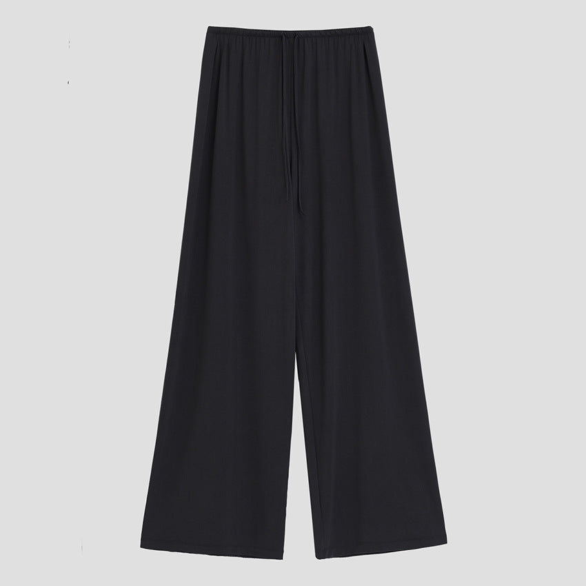 Damen Weite Relax-Hose aus seidigem Modal mit elastischem Bund und Tunnelzug Shop Nory