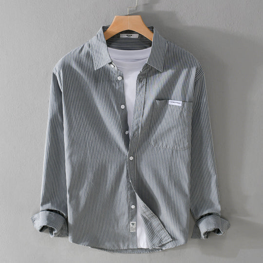 Herren Feines Cordhemd im Overshirt‑Stil mit Brusttasche, Relaxed Fit und feiner Wellenstruktur Shop Nory