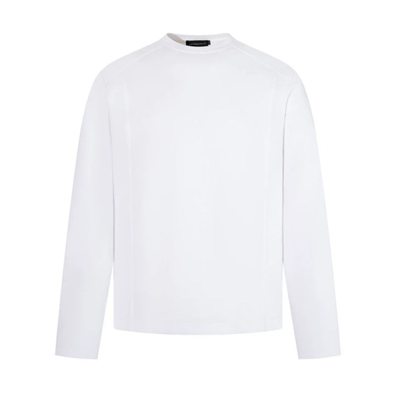 Herren Langarmshirt mit Rundhalsausschnitt aus meliertem Baumwollmix Shop Nory