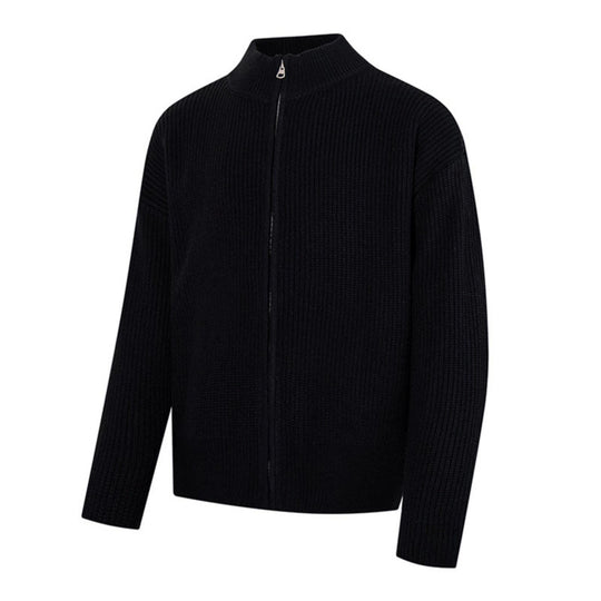 Damen Grobstrick-Zipjacke mit Stehkragen und oversized Passform Shop Nory