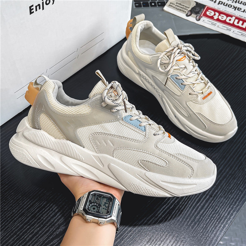 Herren Voluminöser Low-Top Sneaker mit sculpted Komfortsohle und Mesh‑Velours‑Overlays Shopy Nory