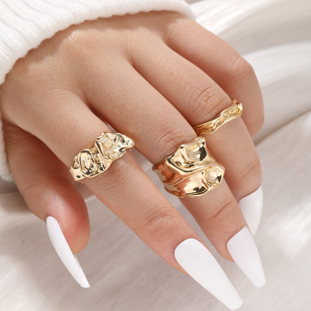 Damen Ring-Set mit kunstvoller und skulpturaler Gestaltung Shop Nory