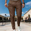 Herren moderne Chinohose mit bequemem elastischem Bund und praktischen Seitentaschen ShopNory