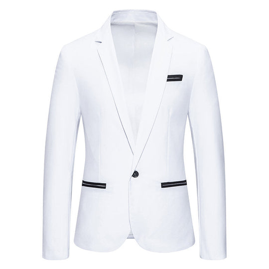 Herren Eleganter Blazer mit kontrastierenden Details
