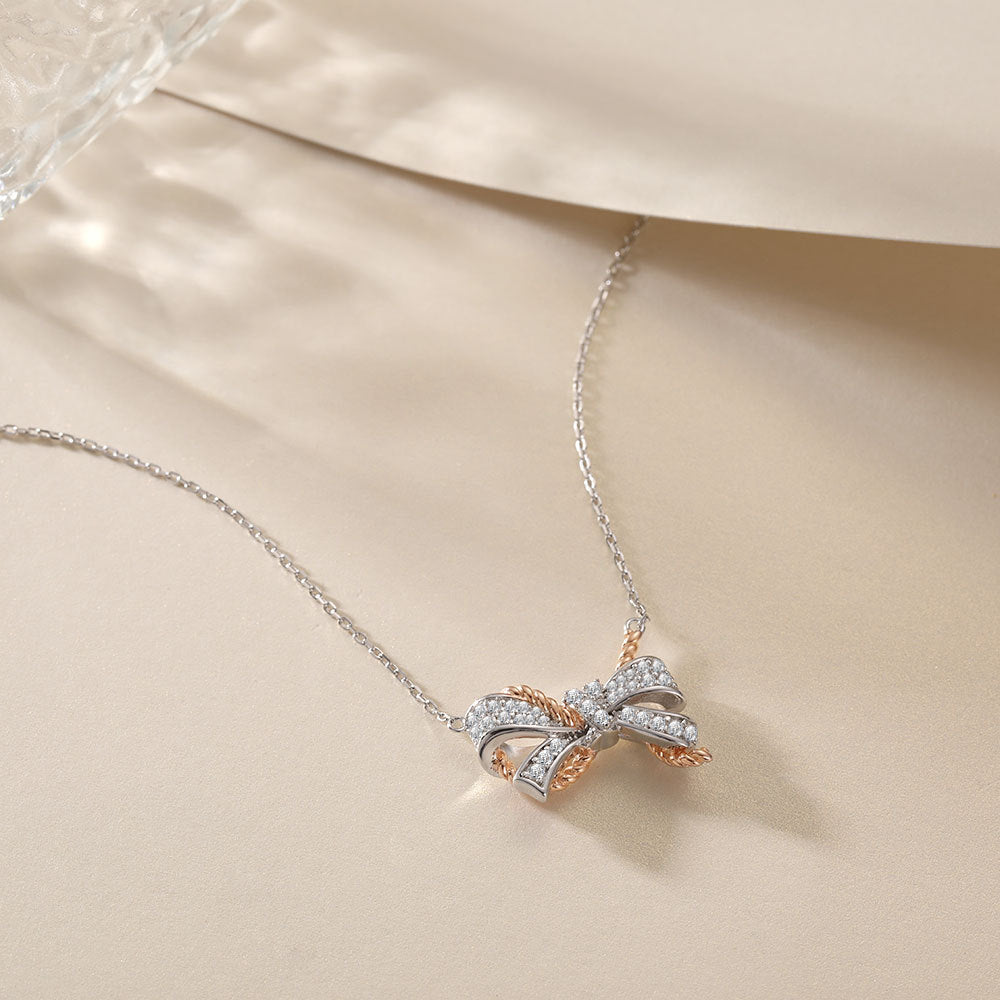 Damen Halskette mit elegantem Schleifen-Design Shop Nory