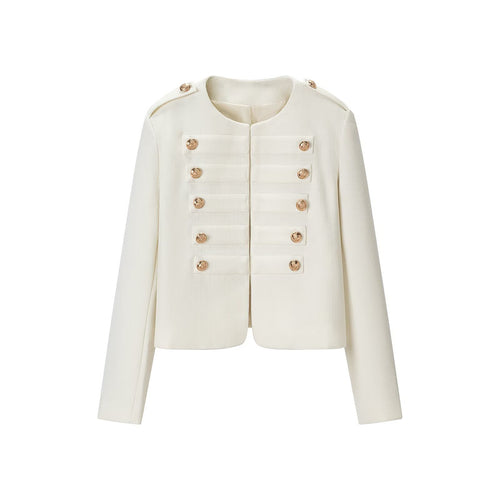 Damen Kurzjacke im militärischen Stil mit goldfarbenen Zierknöpfen Shop Nory