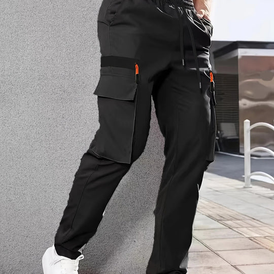 Herren Tapered Cargojogginghose mit elastischem Bund, Tunnelzug & Multifachtaschen Shop Nory
