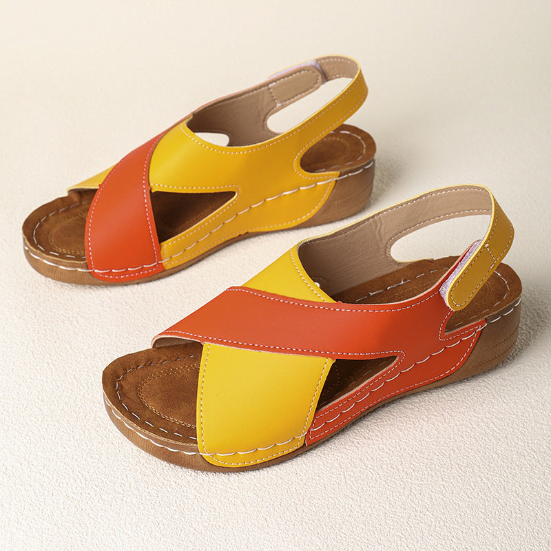 Damen Komfortable und elegante Clogs mit Kreuzriemen