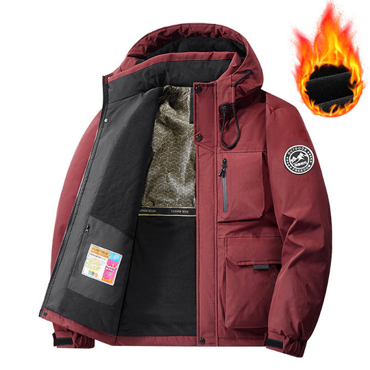 Herren Technischer Thermo-Parka mit Microfleece-Innenfutter und Utility-Taschen Shop Nory