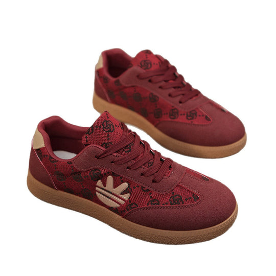 Damen Sneaker mit modischem Print und rutschfester Sohle