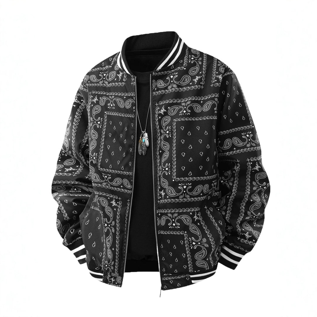 Herren Coole Bomberjacke mit Paisleymuster Shop Nory