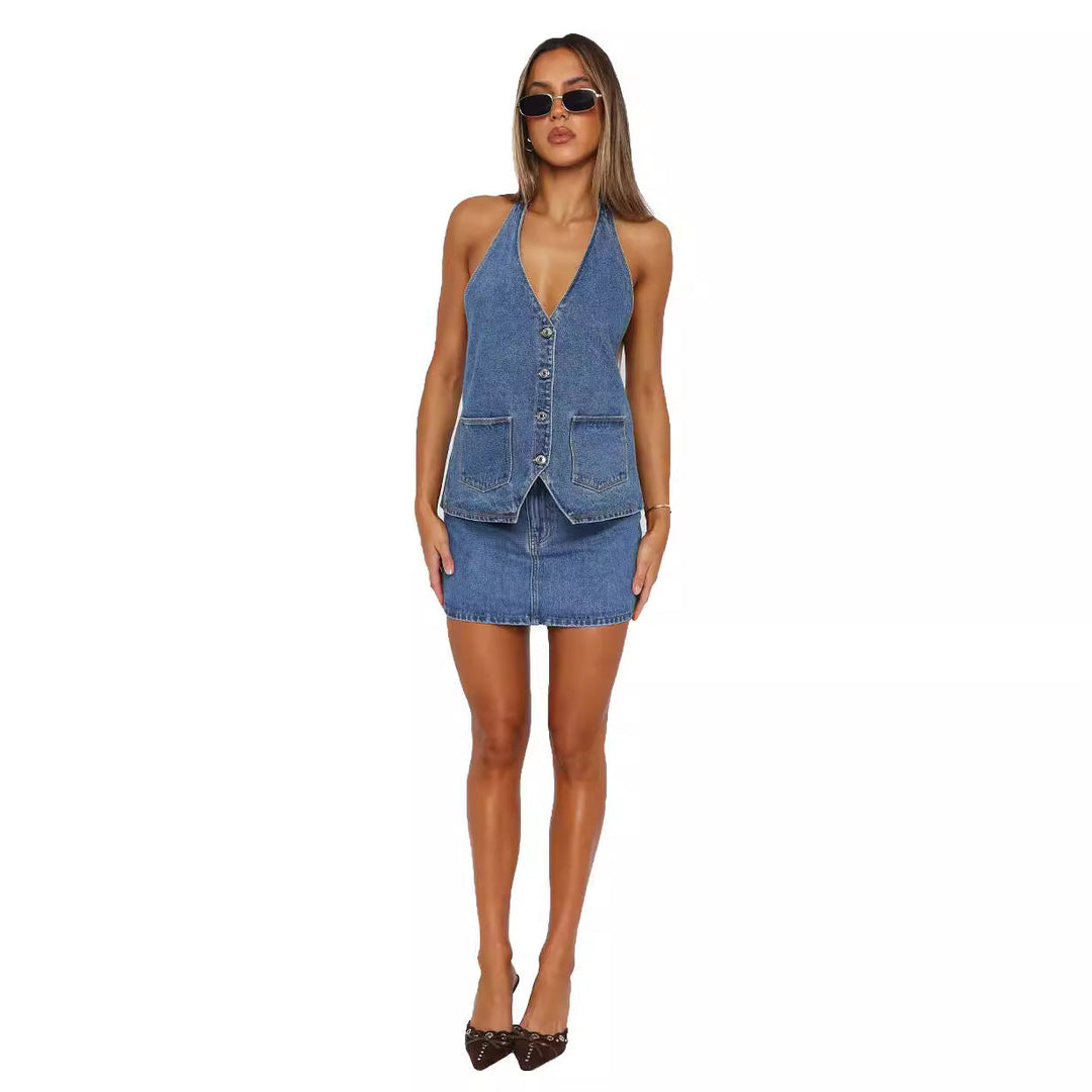 Damen Elegantes und lässiges Zweiteiler-Anzug-Set