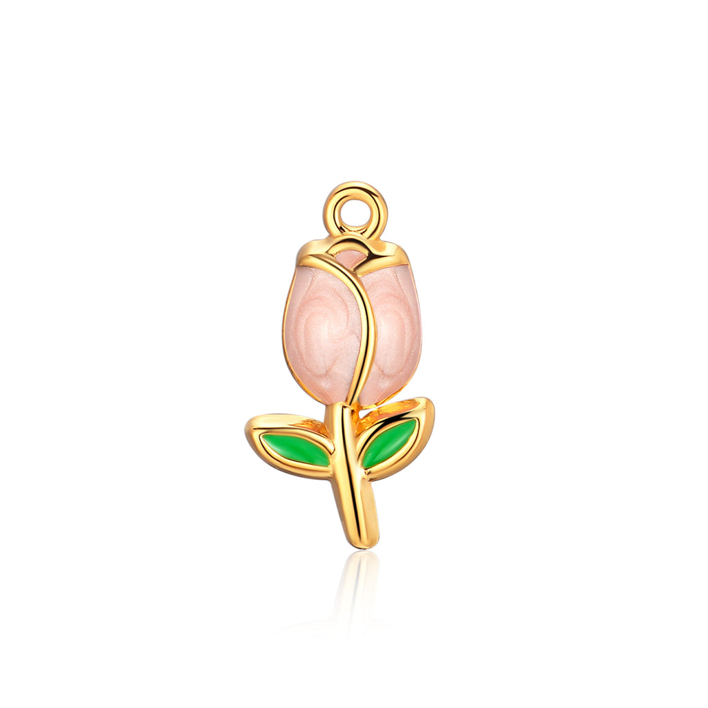 Damen Anhänger in Form einer eleganten Rose mit feinen Details Shop Nory