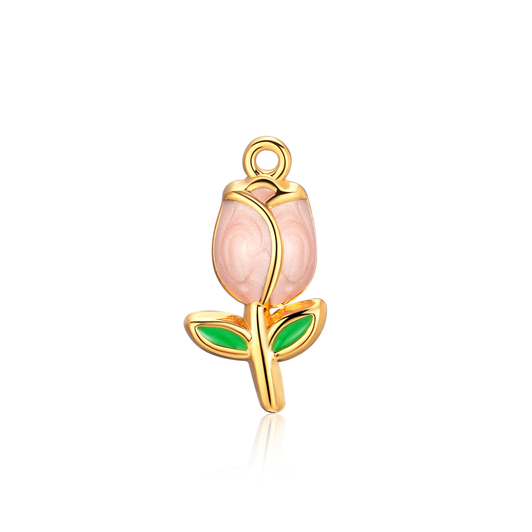 Damen Anhänger in Form einer eleganten Rose mit feinen Details Shop Nory