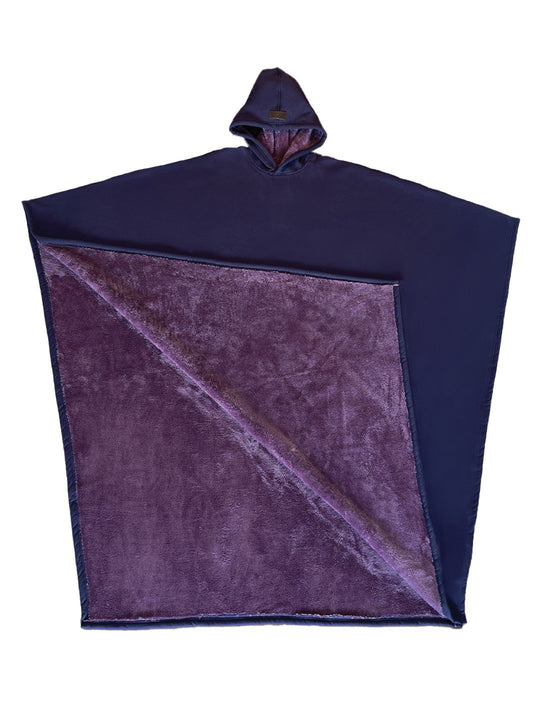 Unisex nan extra-großer Kapuzen-Poncho Kuschelüberwurf mit Mikrofleece-Innenfutter und Thermo-Wärmespeicher Shop Nory