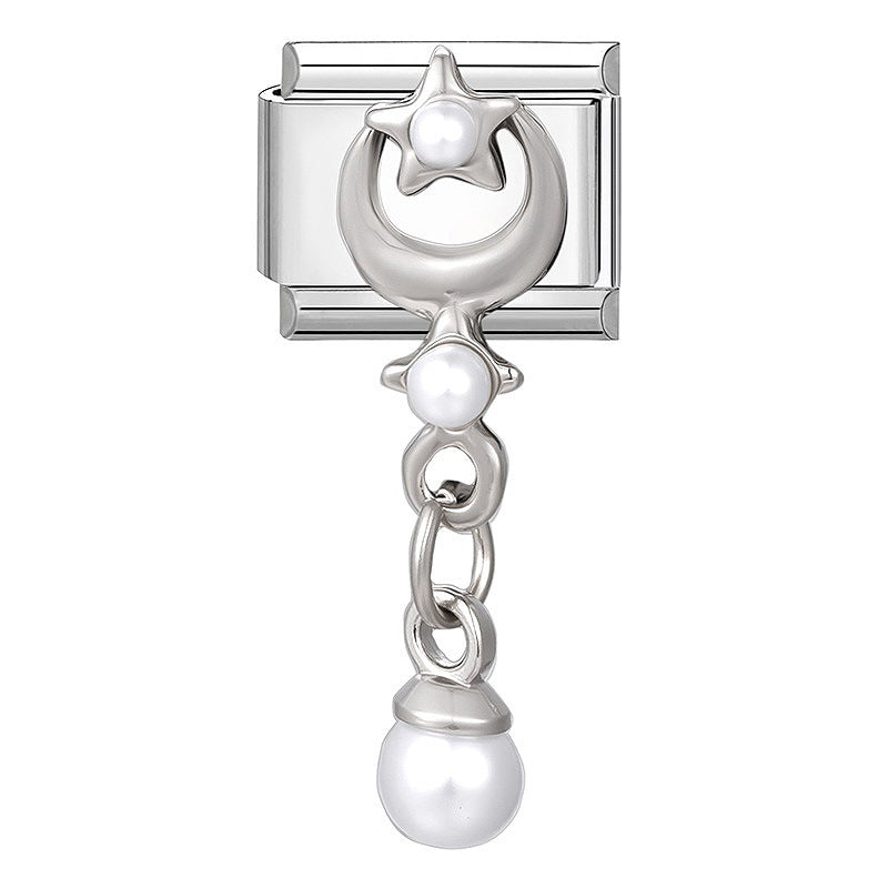 Zarte Schmetterling Charm-Link-Anhänger Aus Hochwertigem Edelstahl mit Kristallakzent