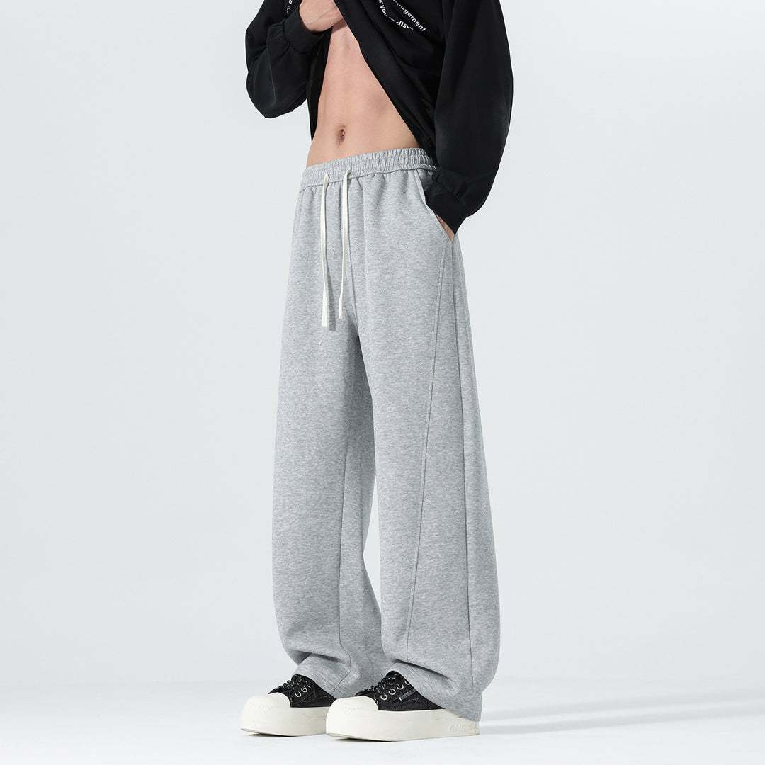 Herren Extraweite Sweatpants im Palazzo‑Look mit Tunnelzugbund und Seitentaschen Shop Nory