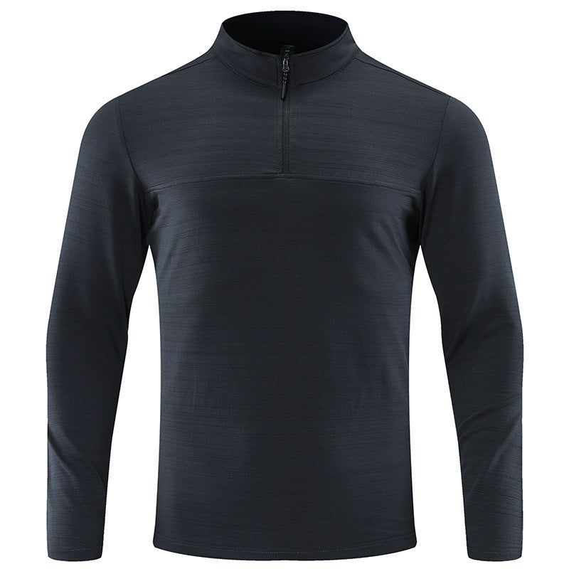 Herren Funktions-Halbzip-Langarmshirt mit Stehkragen und atmungsaktivem Stretchmaterial Shop Nory