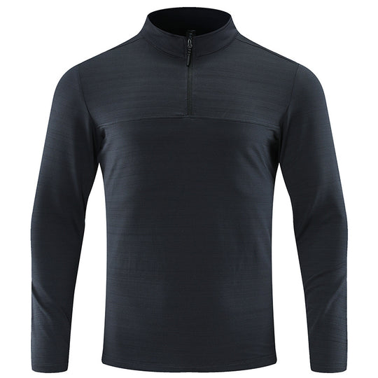Herren Funktions-Halbzip-Langarmshirt mit Stehkragen und atmungsaktivem Stretchmaterial Shop Nory